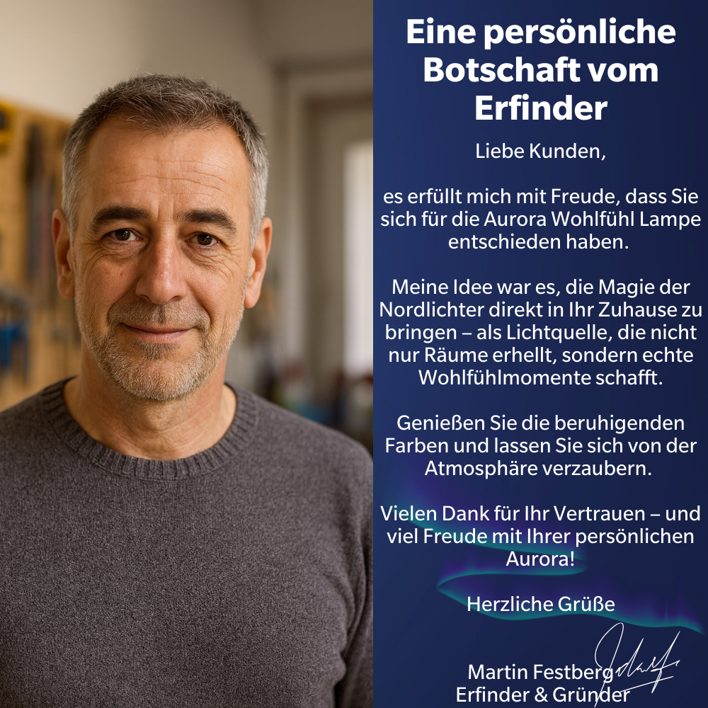 Aurora Wohlfühl Lampe – Die Magie der Nordlichter für Ihr Zuhause