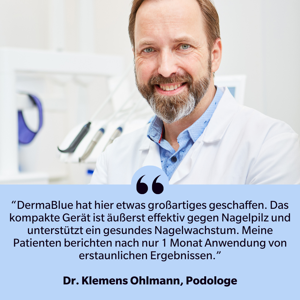 DermaBlue™ Therapiegerät gegen Nagelpilz
