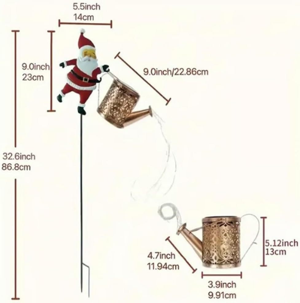 Festberg™ Solar Gießkanne mit Lichtershow