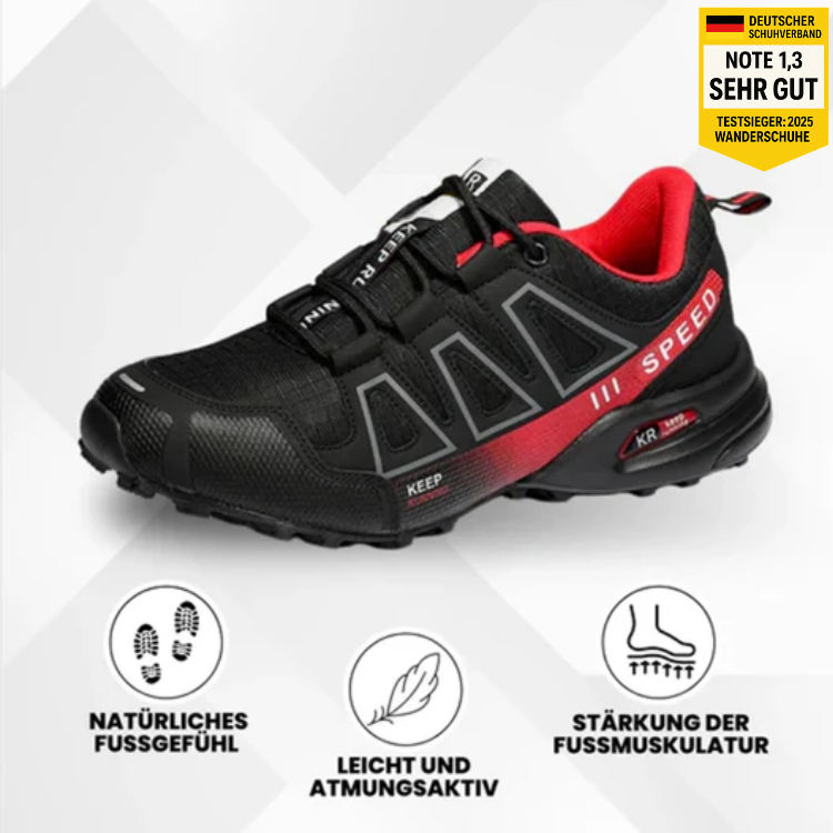 OrthoTrekk® - ergonomischer schmerzlindernder Trekking u.- Wanderschuh