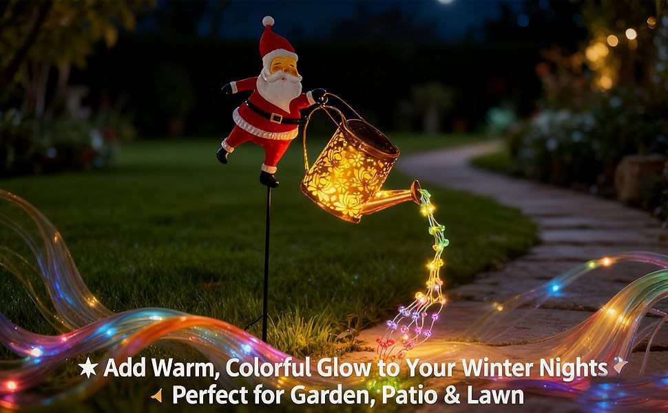 Festberg™ Solar Gießkanne mit Lichtershow