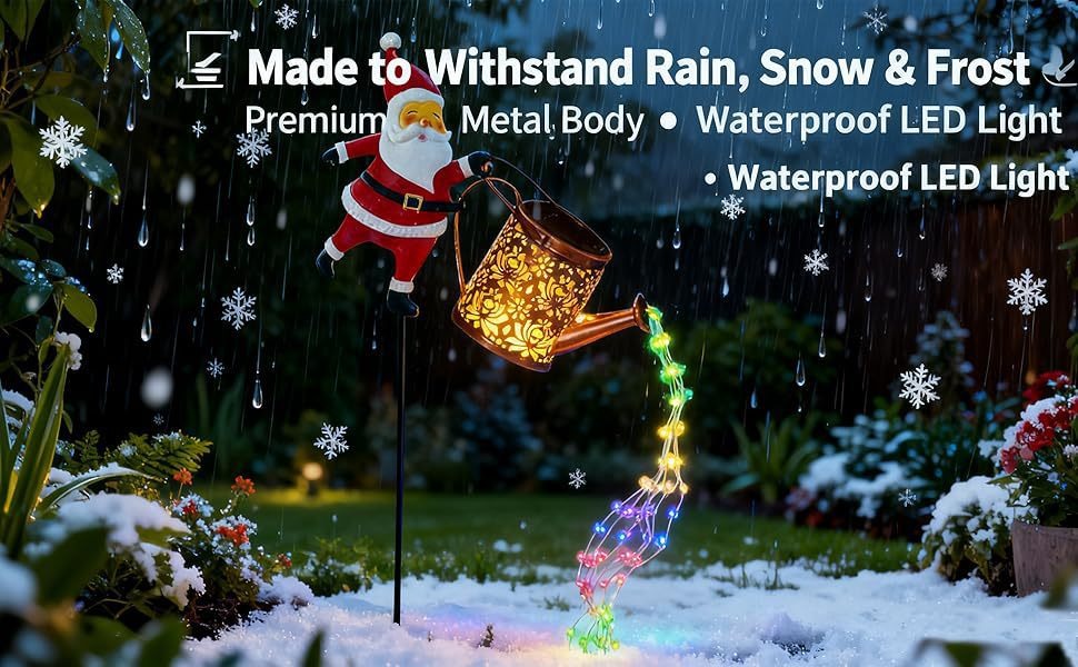 Festberg™ Solar Gießkanne mit Lichtershow